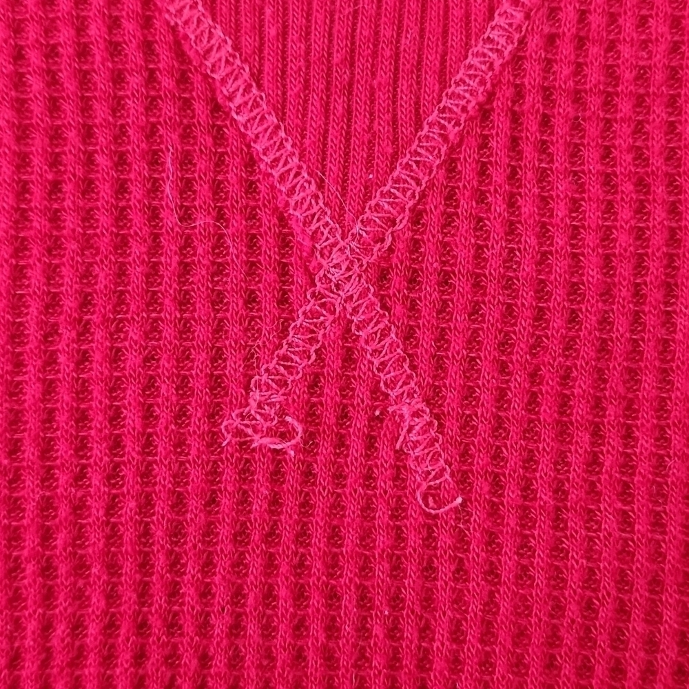 Hollister Red Pajama Crop Top Small - Picture 5 of 7